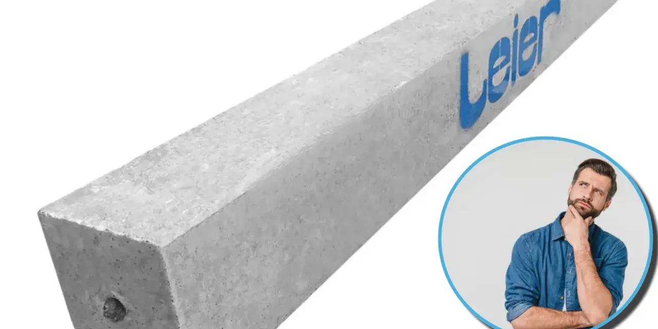 Betonowy nadproże Leier z logo. Zastanawiasz się, czy to dobry wybór do Twojej budowy?