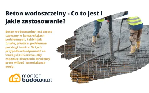 Pracownicy wylewają beton w8 na zbrojenie. Beton wodoszczelny chroni konstrukcje podziemne przed wilgocią.