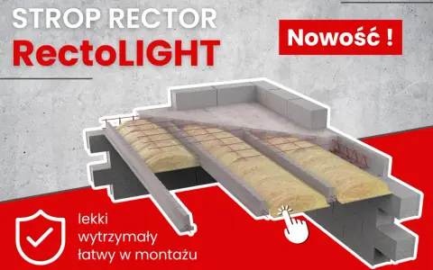 Strop Rector RectoLIGHT: lekki, wytrzymały, łatwy w montażu. Innowacyjne rozwiązanie dla Twojego domu.