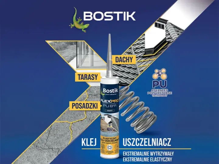 Bostik FlexPro PU 811 - elastyczny uszczelniacz poliuretanowy do dachów, tarasów i posadzek. Ekstremalnie wytrzymały i elastyczny.