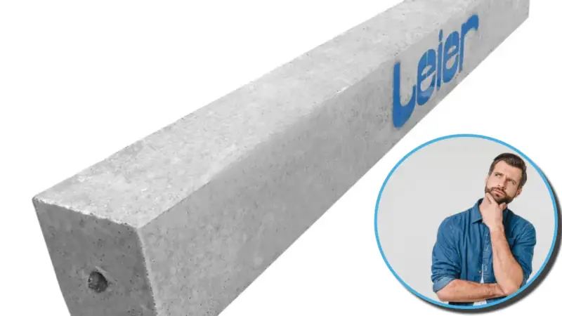 Betonowy nadproże Leier z logo. Zastanawiasz się, czy to dobry wybór do Twojej budowy?